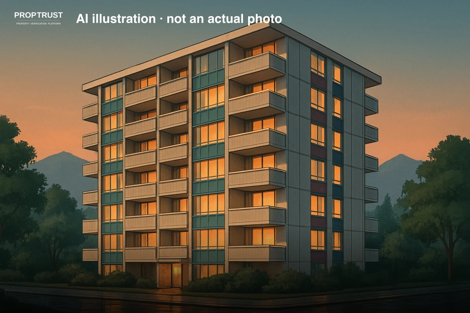 1864 Frances St — PropTrust AI illustration (not an actual photo)