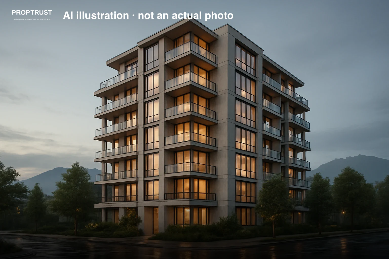 3188 Riverwalk Ave — PropTrust AI illustration (not an actual photo)